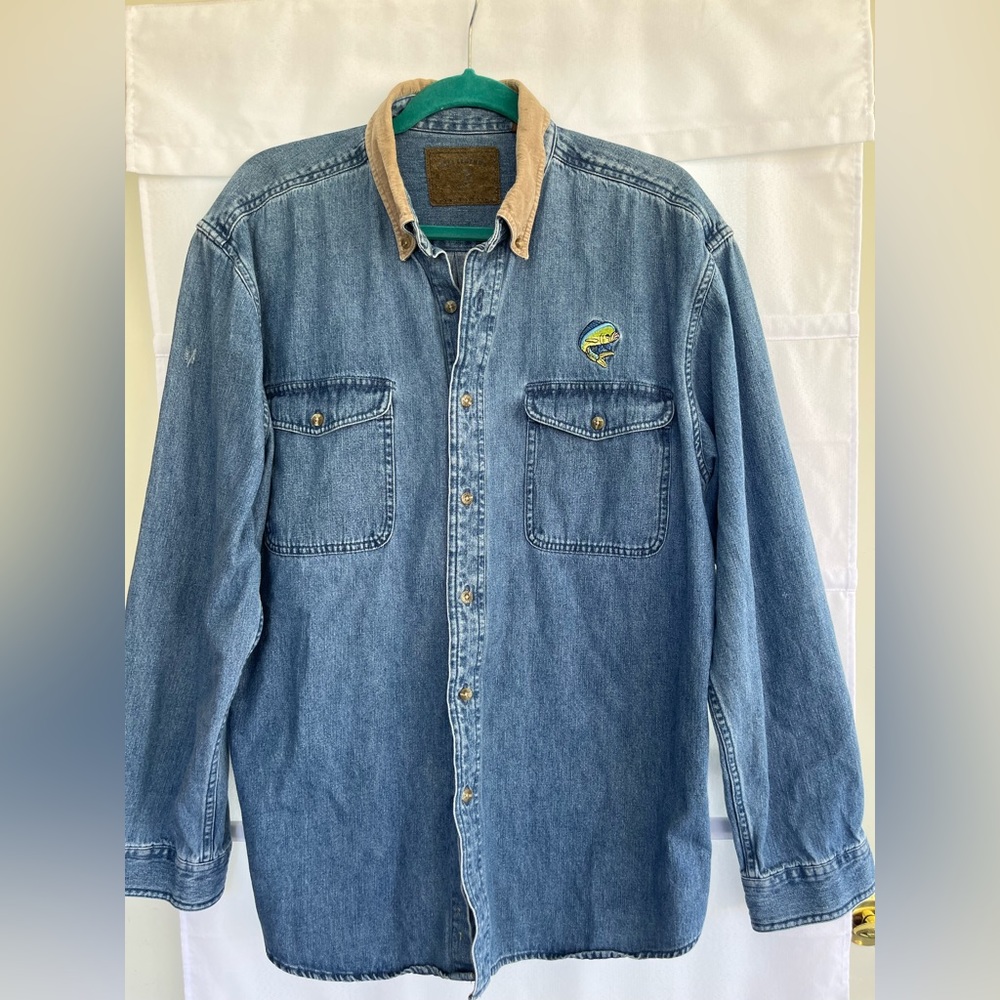Reel Legends Denim button up long sleeve